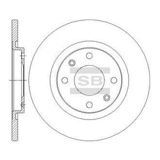 Фото товара Гальмівний диск Hi-Q (SANGSIN) SD6004 : Купить на tto.com.ua
