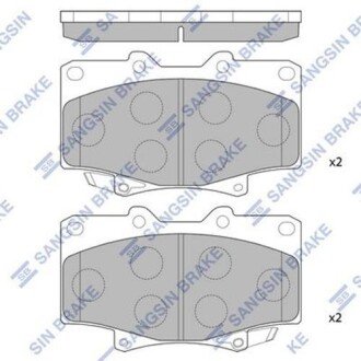 Колодка гальм. диск. TOYOTA LANDCRUISER 80 передн. (SANGSIN) - (04465YZZ53, 0446560020) Hi-Q (SANGSIN) SP1217