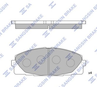 Sangsin колодки дискового гальма - (0446526421, 446526420, 0446526420) Hi-Q (SANGSIN) SP1376