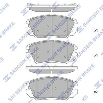 Колодки торм. OPEL INSIGNIA 08- (16) перед. к-т - Hi-Q (SANGSIN) SP1402