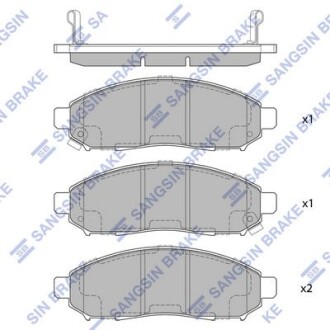 Фото товара Тормозные колодки Hi-Q (SANGSIN) SP1460A : Купить на tto.com.ua
