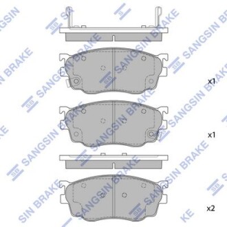 Тормозные колодки дисковые передние - Hi-Q (SANGSIN) SP1529