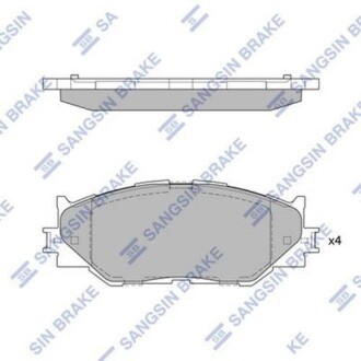 Колодки передние - (0446553040) Hi-Q (SANGSIN) SP1543