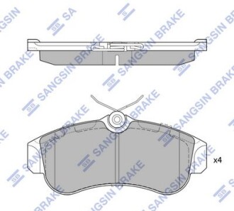 Sangsin колодки дискового гальма - Hi-Q (SANGSIN) SP1581