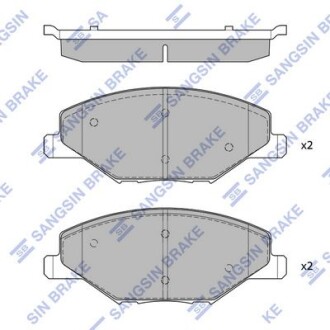 Колодки дисковые п - Hi-Q (SANGSIN) SP1595