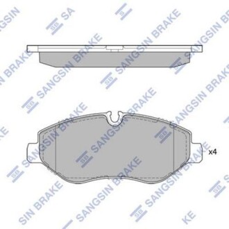 Колодки тормозные mercedes sprinter 95>vito 03>volkswagen crafter 06> передни - (0044208320, 0054205220, A9064210400) Hi-Q (SANGSIN) SP1622