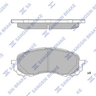 Sp1629_колодки дисковые п.! \ subaru impreza 1.6/1.6 awd 01> - (26296AE150, 26296AE190, 26296AE200) Hi-Q (SANGSIN) SP1629