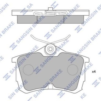 Колодки тормозные дисковые - Hi-Q (SANGSIN) SP1635