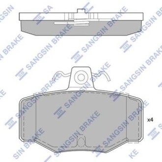 Sp1741_колодки дисковые задние! \ nissan primera 1.6-2.0/2.0td 90-02/almera n16 00-04 - (440603F025, 440603F085, 4406070J25) Hi-Q (SANGSIN) SP1741