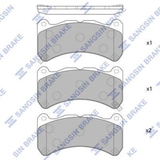 Фото товара Гальмівні колодки Hi-Q (SANGSIN) SP1775 : Купить на tto.com.ua