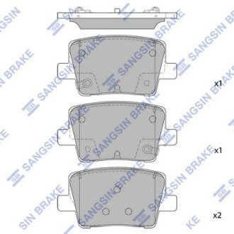 Фото товара Тормозные колодки Hi-Q (SANGSIN) SP1925 : Купить на tto.com.ua