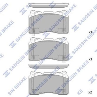 Sp2119_колодки дисковые п.! \ mitsubishi lancer 2.016v <03 - Hi-Q (SANGSIN) SP2119