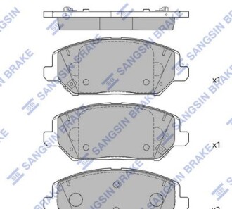 Колодки гальмівні дискові HI-Q - Hi-Q (SANGSIN) SP4242