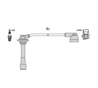 Комплект электропроводки - (fsd718140a, fsd718140b, fsd718140c) HITACHI 134273