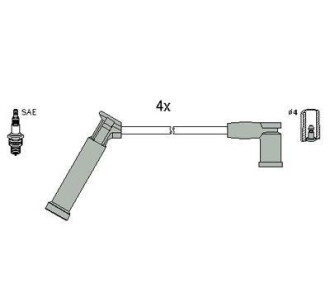 Комплект электропроводки - (1110740, 1110741, 1110742) HITACHI 134677