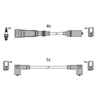 Комплект электропроводки - HITACHI 134786