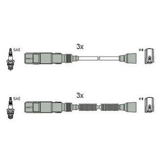 Комплект электропроводки - HITACHI 134952