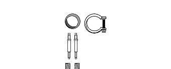 Монтажный комплект, катализатор - HJS 82 22 4461