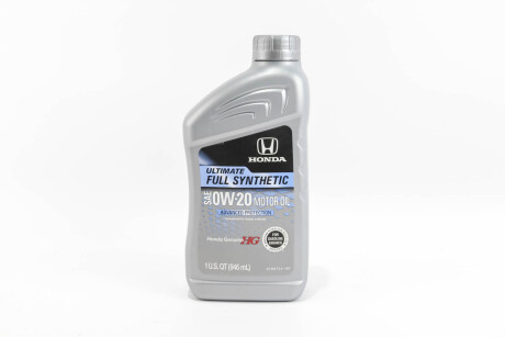 Олива моторна синтетична 0W-20 Ultimate FULL SYNTHETIC, SP/GF-6 (0.936л) - HONDA 08798-9037