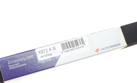 Фото 6 - Ремень приводной HUTCHINSON 1072 K 6 (1072K6)