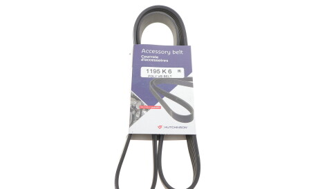 Фото 2 - Ремінь приводний HUTCHINSON 1195 K 6 (1195K6)
