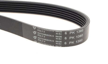 Фото 3 - Ремень приводной HUTCHINSON 1360 K 6 (1360K6)