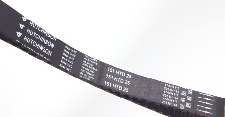 Фото 3 - Ремінь ГРМ HUTCHINSON 151 HTD 25 (151HTD25)