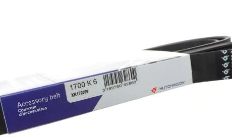 Фото 6 - Ремень приводной HUTCHINSON 1700 K 6 (1700K6)