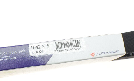 Фото 6 - Ремень приводной HUTCHINSON 1842K6