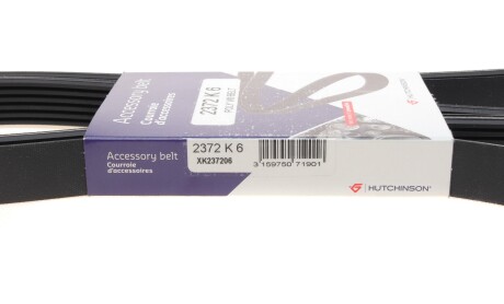 Фото 6 - Ремінь приводний HUTCHINSON 2372 K 6 (2372K6)