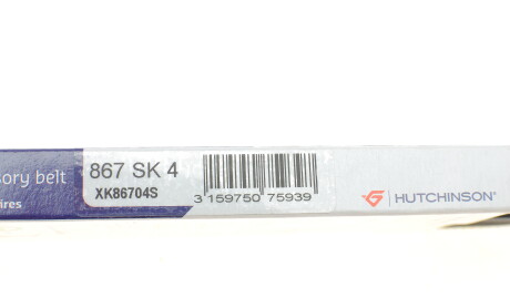 Фото 6 - Ремінь приводний HUTCHINSON 867 SK 4 (867SK4)