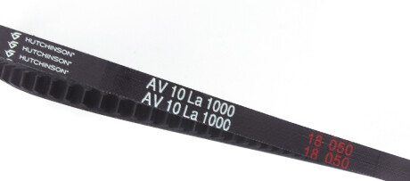 Фото 3 - Ремінь приводний HUTCHINSON AV 10 La 1000 (AV10LA1000)