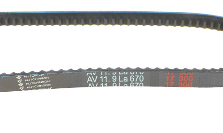 Фото 3 - Ремінь приводний HUTCHINSON AV 11.9 La 670 (AV119LA670)