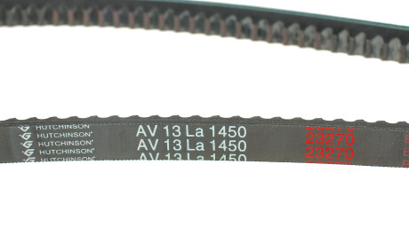 Фото 2 - Ремень приводной HUTCHINSON AV 13 La 1450 (AV13LA1450)