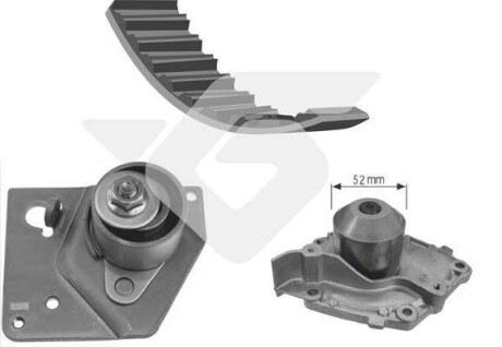 Водяной насос + комплект зубчатого ремня - HUTCHINSON KH 235WP62