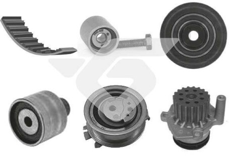 Водяний насос + зубчастий ремінь - HUTCHINSON KH 462WP68
