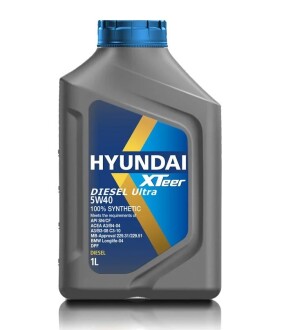 Моторна олива Xteer Diesel Ultra 5W-40, 1л - Hyundai/Kia 1011223