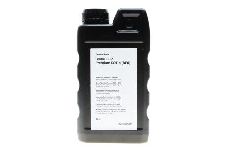 Рідина гальмівна DOT 4 Brake Fluid Premium (BF6) (1L) HYUNDAI - Hyundai/Kia LP048APE001BFH