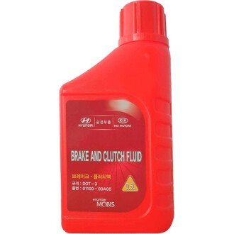 Жидкость тормозная Mobis Hyundai Kia dot 3 BRAKE FLUID, 0.5л - Hyundai/Kia 0110000A00