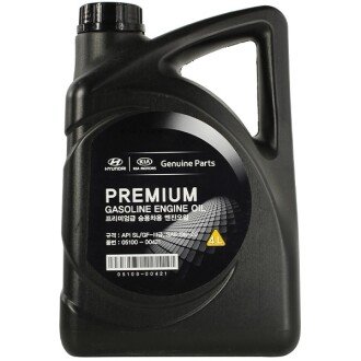 Моторна олива Premium Gasoline SL 5W-20, 4 л - (0510000421, 0510000121, 0510000151) Hyundai/Kia 0510000421