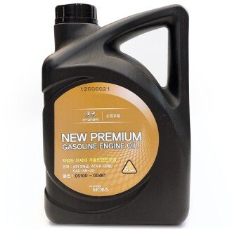 Моторное масло New Premium Gasoline 0W-20, 4 л - Hyundai/Kia 0510000461