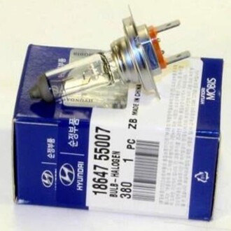Лампа фары H7 12V 55W (18647-55007) Mobis - Hyundai/Kia 1864755007