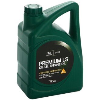 Масло моторное Hyundai / Kia Premium LS Diesel 5W-30 (4 л) - ((0520000620, 0520000611, 0520000120, 0520000111, 0510000441)) Hyundai/Kia 520000411 (фото 1)