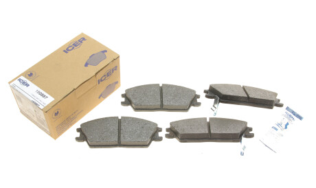 Фото 2 - Гальмівні колодки ICER 180887