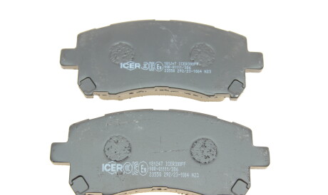 Фото 3 - Гальмівні колодки ICER 181247