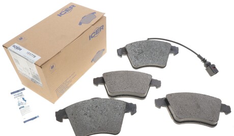 Фото 2 - Гальмівні колодки ICER 181779