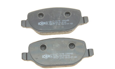 Фото 3 - Тормозные колодки ICER 181780
