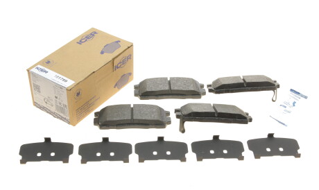 Фото 2 - Гальмівні колодки ICER 181799