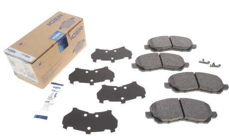 Фото 2 - Гальмівні колодки ICER 181806