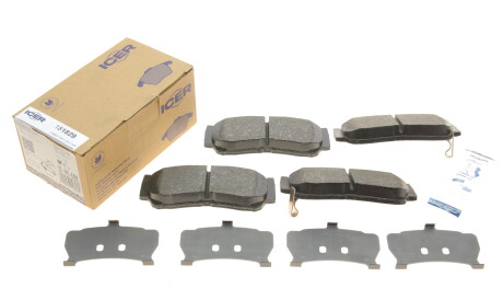 Фото 2 - Гальмівні колодки ICER 181829